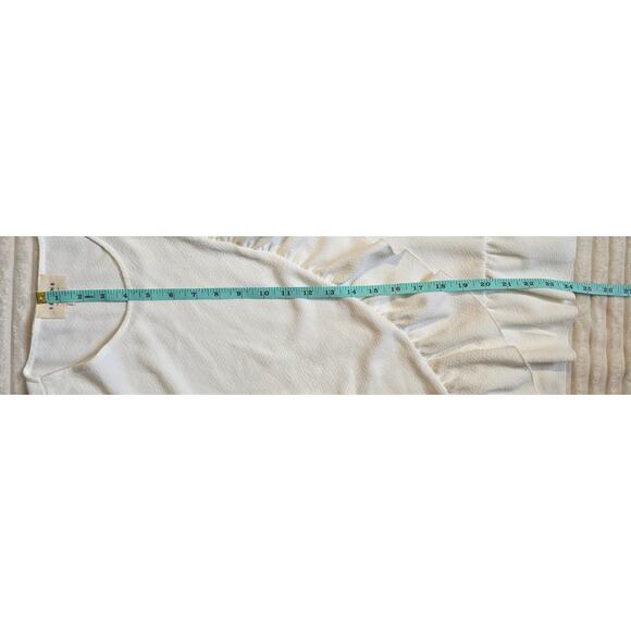 Sezane Jenny Ruffle 3/4 Sleeve Blouse - Picture 11 of 12